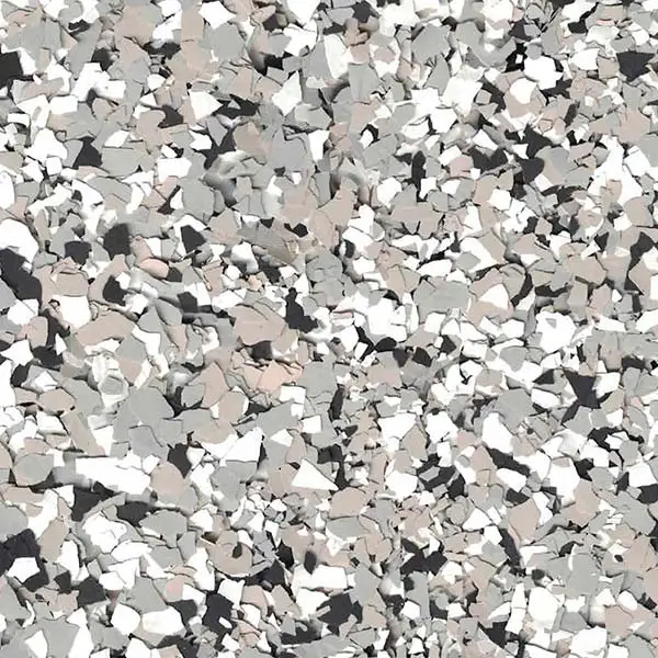 A speckled pattern of gray, white, and beige tones. The image resembles a textured surface with varied shapes and sizes.